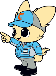 中部電気保安協会のイメージキャラクター：チャッピー